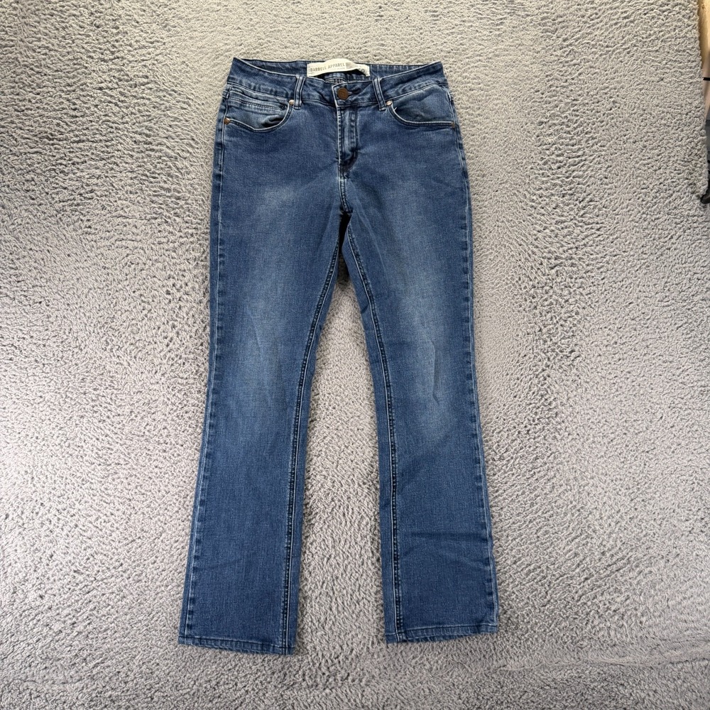 Barbell Jeans Womens 28x29 Blue Cotton Denim Bootcut Leg Faded Workwear Stretch